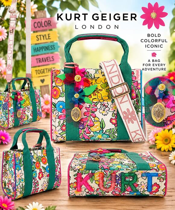 Kurt Geiger Handbags - Kurt Geiger XS Southbank Floral Tote Bag NWT